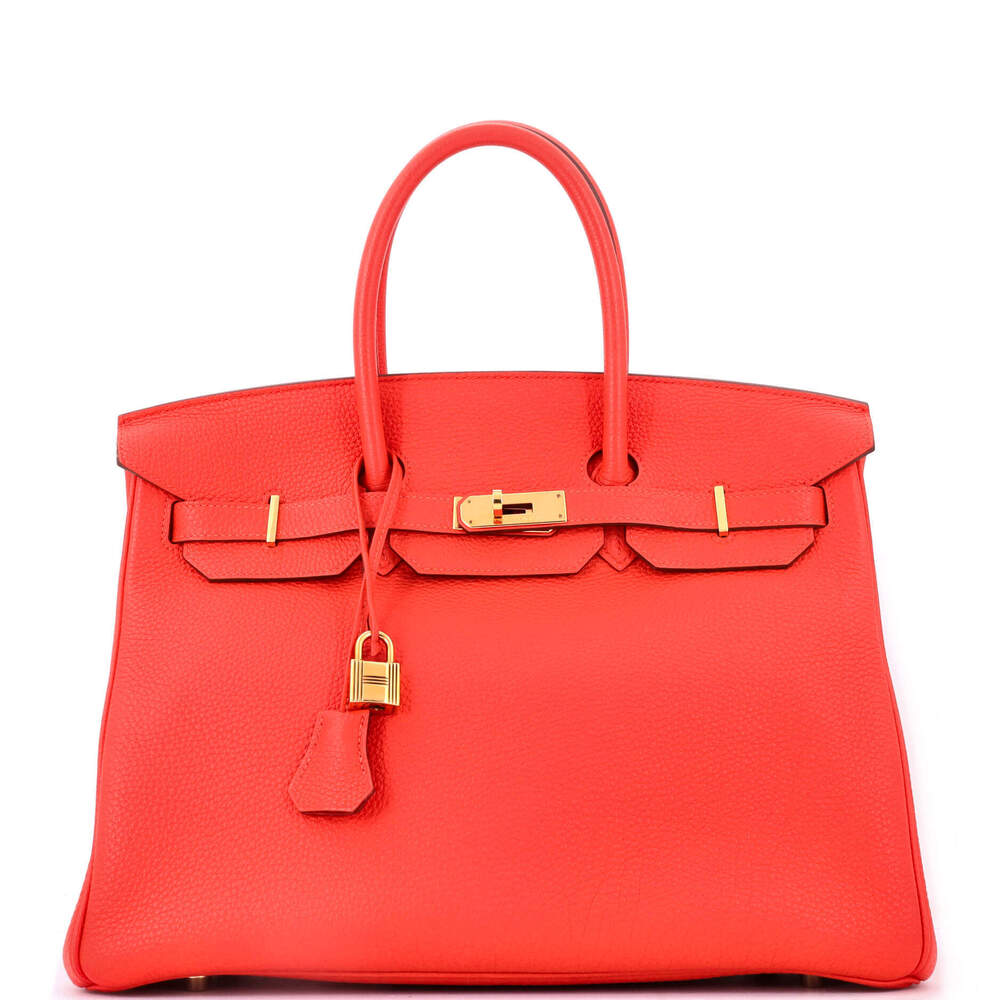 Hermes Birkin 35 Orange Togo with Gold Hardware